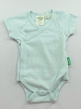 Parade Organics Mint Green Short Sleeve Kimono Bodysuit 3-6 months
